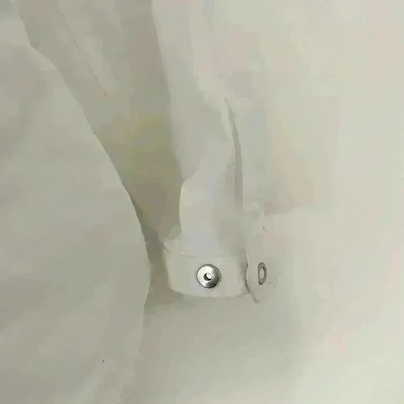 Elie Tahari Womens Button Up Blouse Long Sleeve Lace Detail Size Medium - Picture 6 of 8